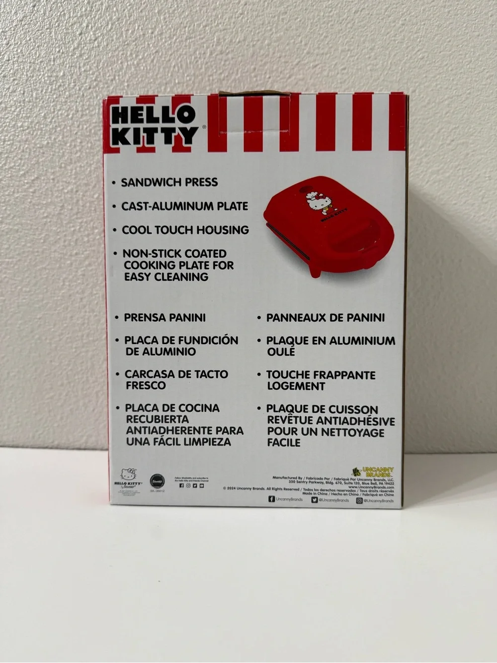 Hello Kitty Grilled Cheese Maker Panini Press New In Box